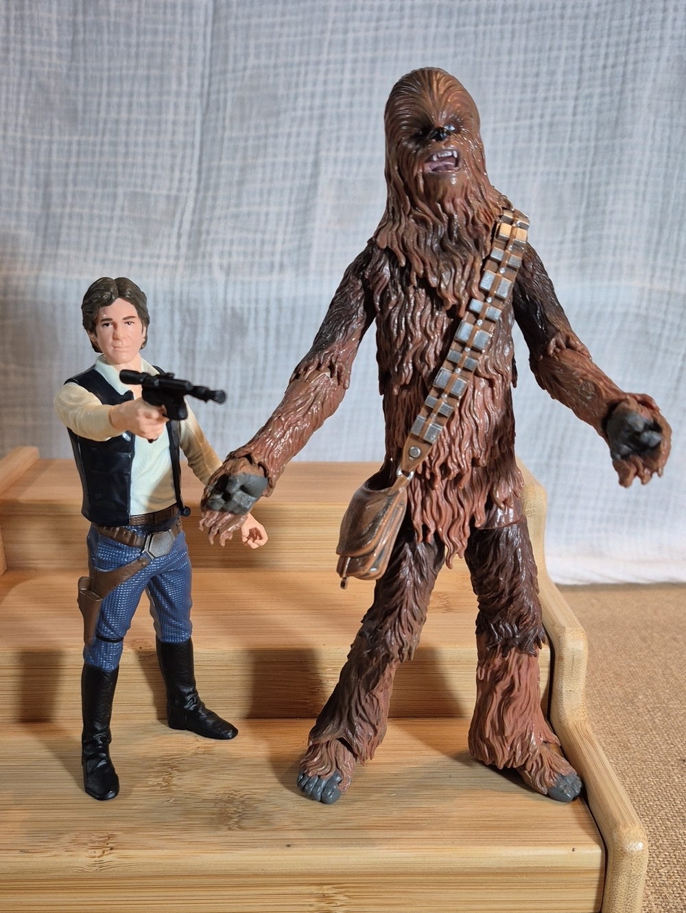 Star Wars 5.75" Han Solo And 8" Chewbacca Figures